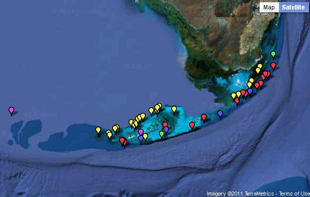 Marine zones of FKNMS.