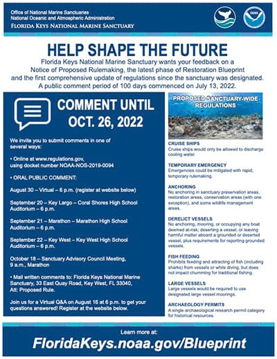 front page of a fact sheet with comment dates and proposed regulation