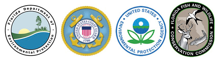 florida dept. of environmental, u.s. coast guard, epa, florida fish and wildlife conservation commission