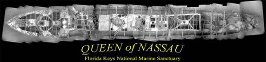 A photomosaic of the wreck of Queen of Nassau