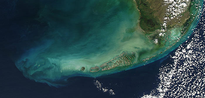 aerial photo of the Florida Keys