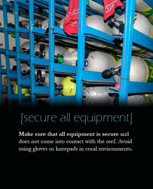 Make sure all equipment is secure