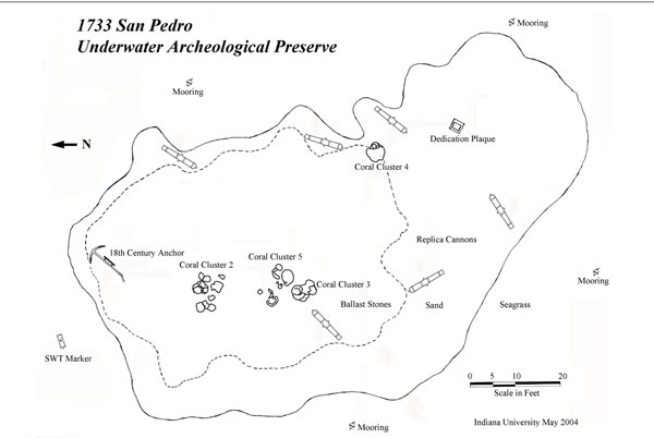 San Pedro site map