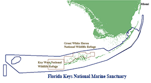 Map of FKNMS sanctuary.