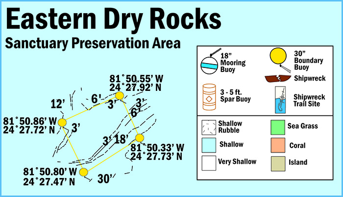 Map of Eastern Dry Rocks Sanctuary Preservation Area
