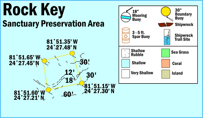 Map of Rock Key Sanctuary Preservation Area