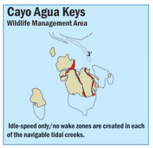 map of Caya Agua Keys Wildlife Management Area