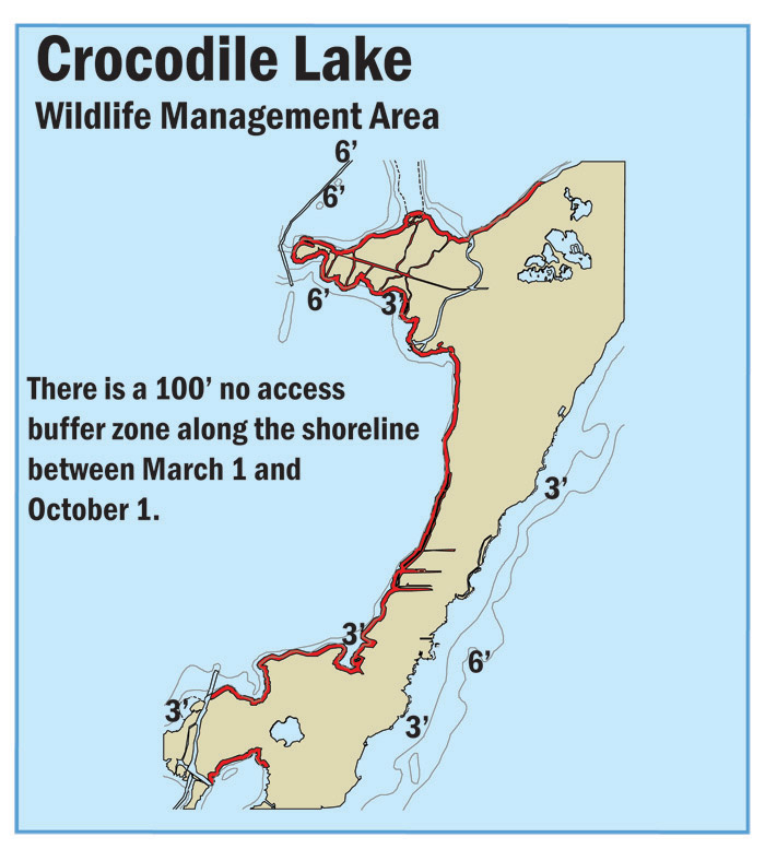 Map of Crocodile Lake Wildlife Management Area