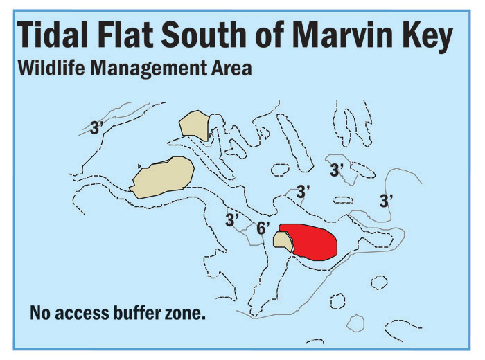 Map of Tidal Flat South of Marvin Key