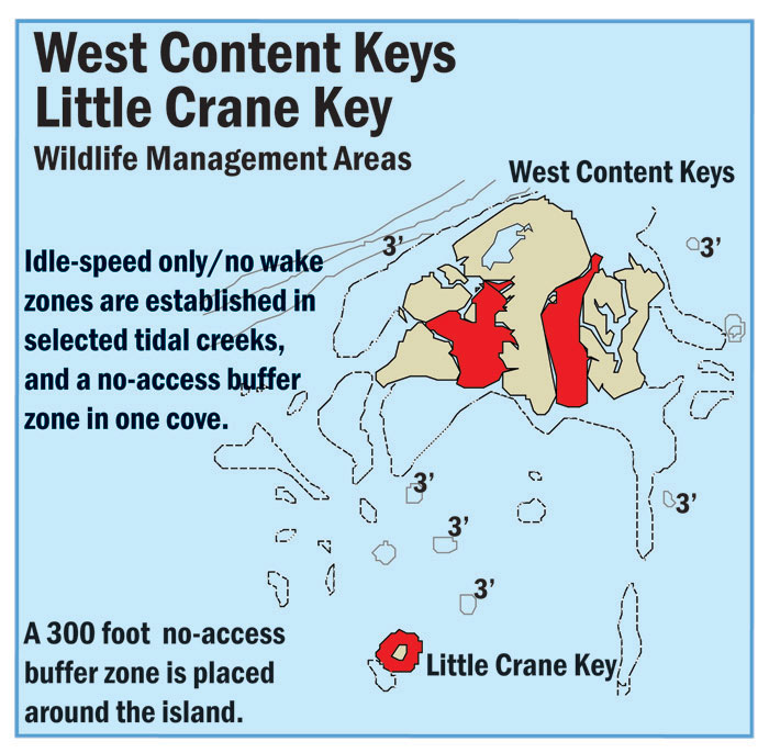 Map of Upper Harbor Key and East Content Keys Wildlife Management Areas